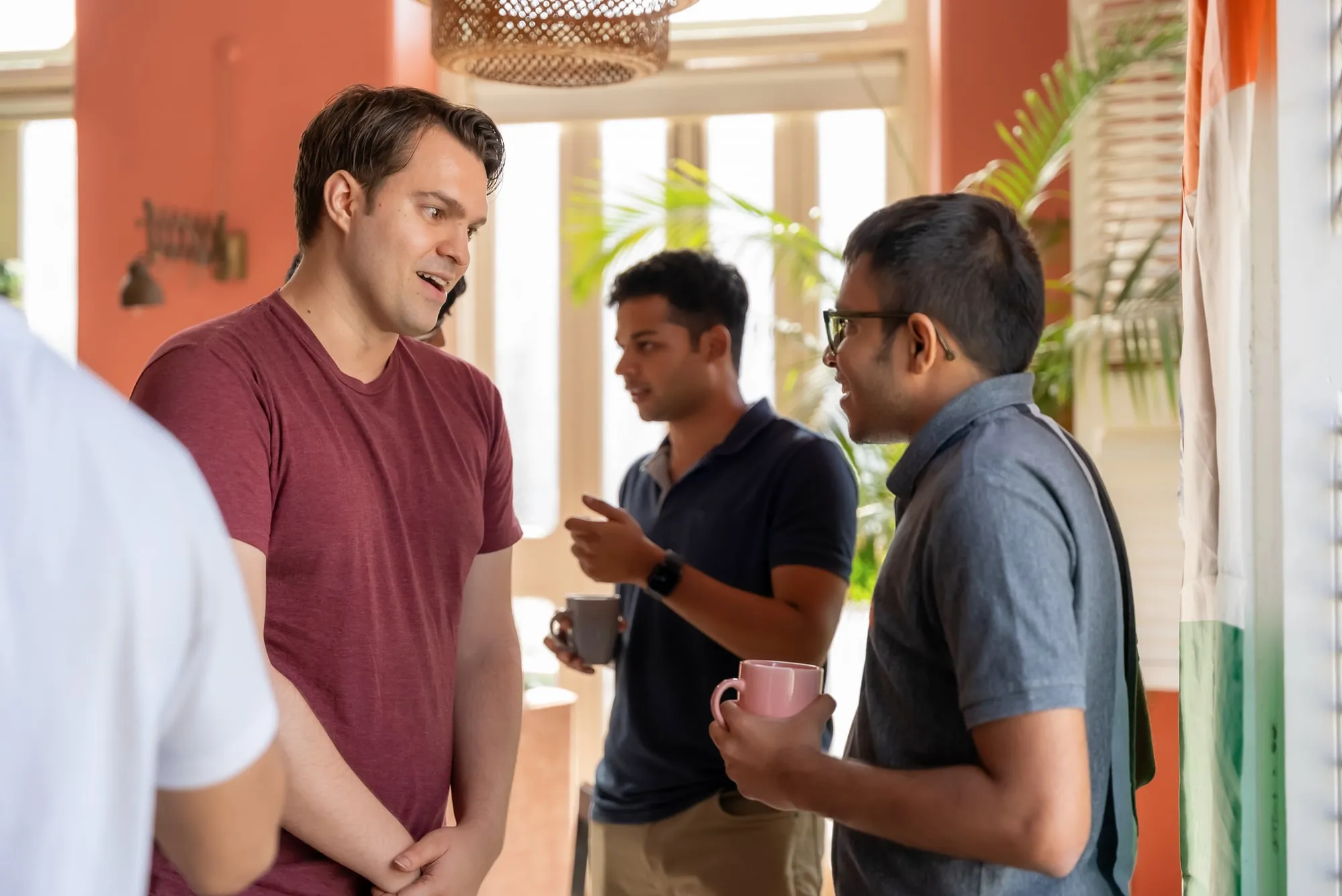 A conversation by the window, Basedcon Mumbai